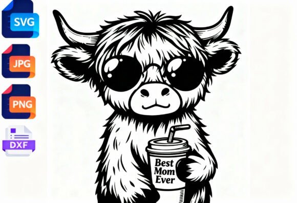 Highland Cow SVG: Top Crafts & Graphics for Moms