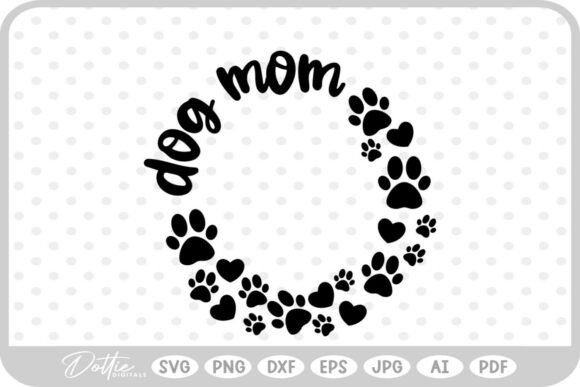 Mama Mom Dog SVG PNG DXF: Graphics for Crafts