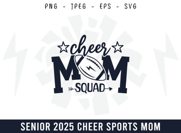 Proud Cheer Mom Squad: Graphics for Crafts