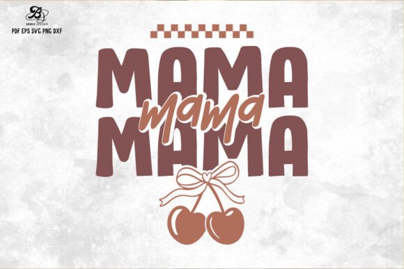 Retro Mama SVG for Crafts and Graphics
