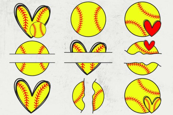 Reviewing the Softball Heart SVG for Real Stitch Projects