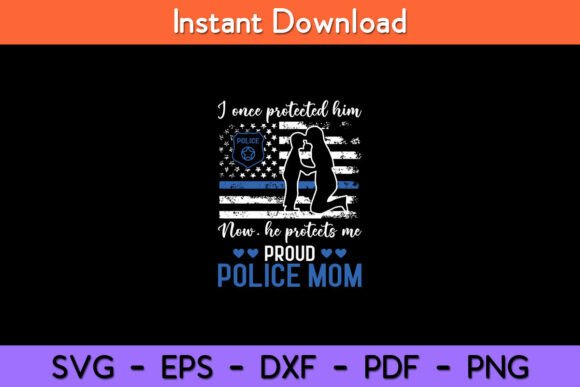 Thin Blue Line Flag: Graphics for Crafts